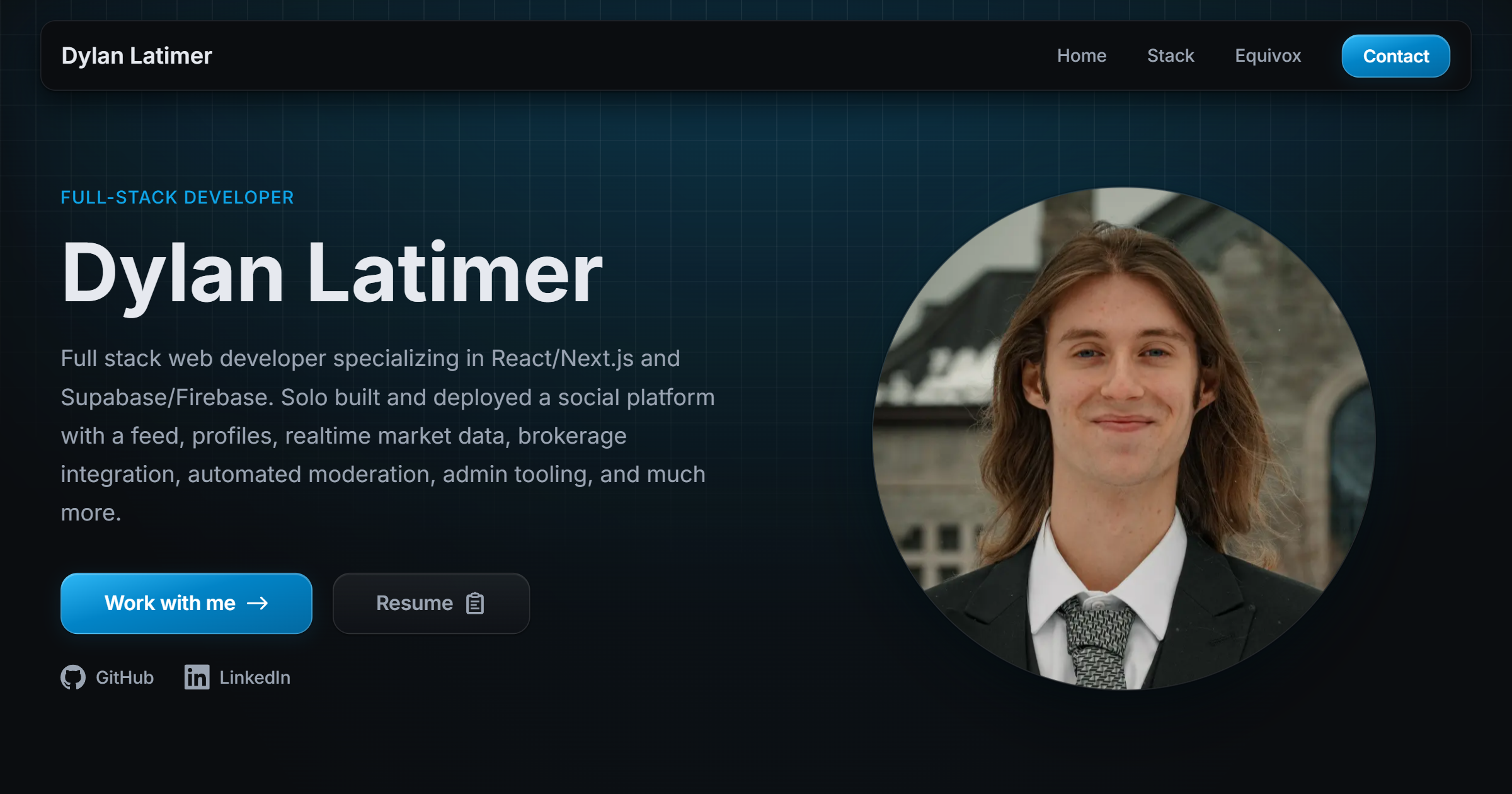 Dylan Latimer | Full-Stack Developer